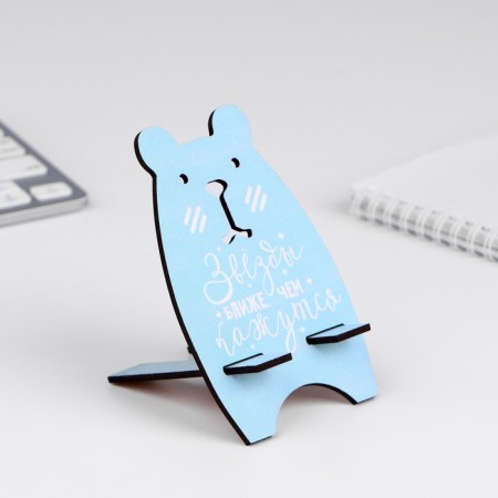 Standing for the phone "Bear", 8.1 x 12.1 cm-1