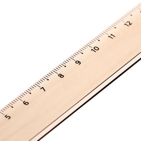 Ruler 16 cm Istanm, transparent, plastic, tinted, brown-2