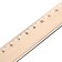 Ruler 16 cm Istanm, transparent, plastic, tinted, brown