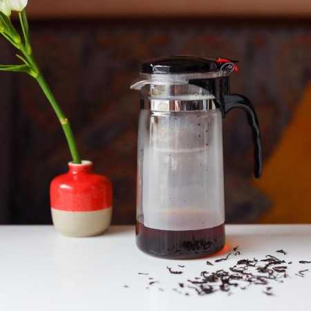 Magistro -glass teapot Magistro Magistro, 900 ml, with plastic sieve-11