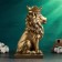 Figure "Leo with the crown" 36x22x16cm, bronze with gilding