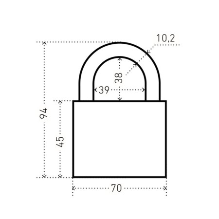 The castle of the hinged "Allur" VS2S-701, the handle d = 10.5 mm, black-1