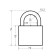 The castle of the hinged "Allur" VS2S-701, the handle d = 10.5 mm, black