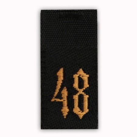 Textile strip "48", 4.6 x 1 cm-2