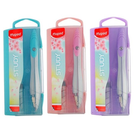 Zinc alloy, Maped Study Collector, with an ergonomic head, with a barrel, in a plastic case, included a pencil case with an additional neck, mix-4