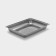 Stainless steel baking sheet, 3.8 liters, 39.5 × 29 × 5.5 cm, chrome color