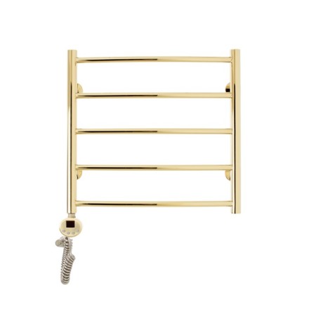 Domoterm electric heated towel rail "Calipso" P5, 500x700 mm, left, gold-1