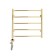 Domoterm electric heated towel rail "Calipso" P5, 500x700 mm, left, gold