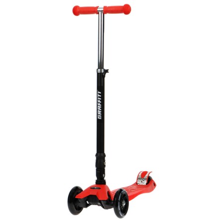 Folding Graffiti Baby, Light wheels PU 120/70 mm, ABEC 7, Red color-1