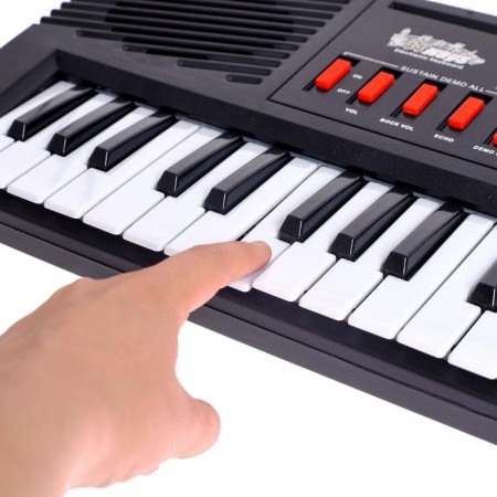 The Supermousant synthesizer with a microphone, 44 keys, operates from the network and from batteries-2