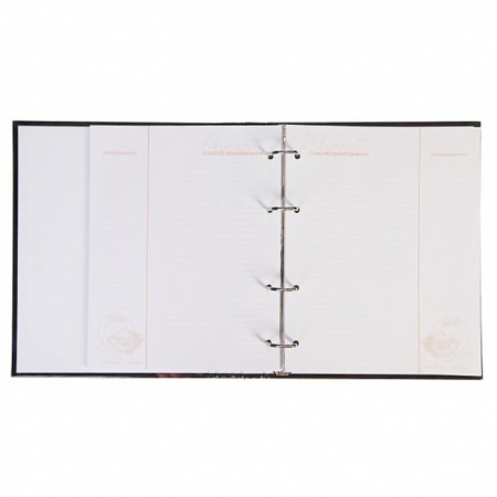 A book for recording A5 culinary recipes, 80 sheets on the rings "Tasty recipes", a solid cover, 5 color separators, block 80g/m2, 5 colors-2