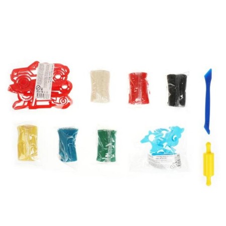 Set with a code dough "Hot Wils", 6 centers, 9 forms, a rolling pin, glass-1