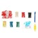 Set with a code dough "Hot Wils", 6 centers, 9 forms, a rolling pin, glass