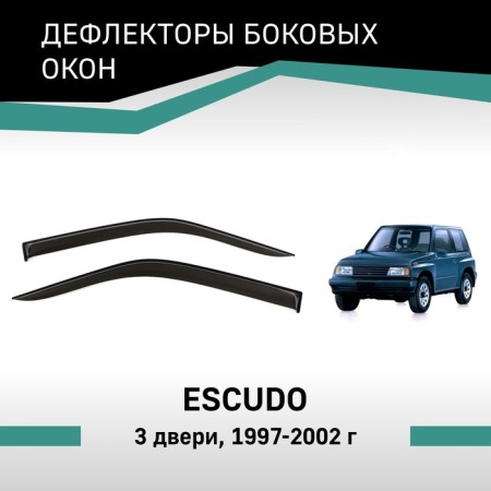 Defly window deflectors for Suzuki Escudo, 1997-2002, 3 doors