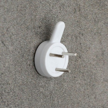 Fastening for the picture "without a nail", small, white color