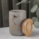 Ceramic bank for bulk products Gold, 350 ml, gray color