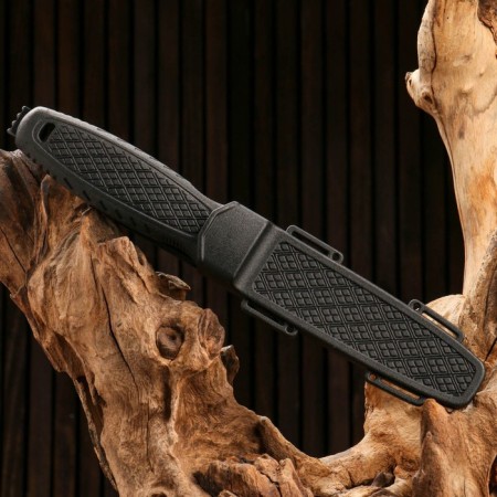 Tactical knife "Alfa" 23cm, blade 110mm/3mm, with fiberglass, black-2