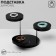 Standing for Rings Round, 3 tiers, 11.5 × 10.5 × 7 cm, black color