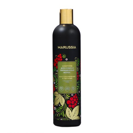Marussia shampoo "Restoration and nutrition" for dry and dyed hair with honey extract, 400 ml
