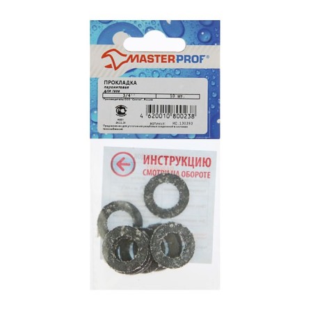 Paronite laying Masterprof Isa 13/30393, for gas 3/4 ", set of 10 pcs.