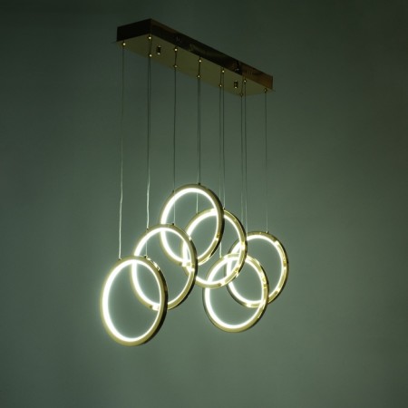 Lamp with DDD "Lorein" LED 60W 3000-6000k gold 55.5x25x25-125 cm-4
