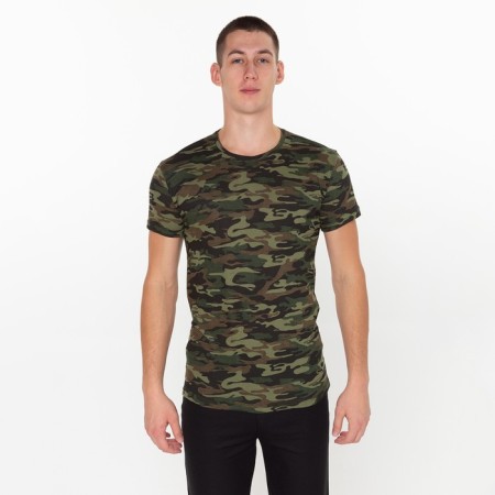 Male T -shirt, green color/camouflage, size 56