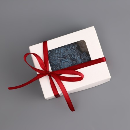 New Year. Chocolate figure, "snowflake", 80 g-2