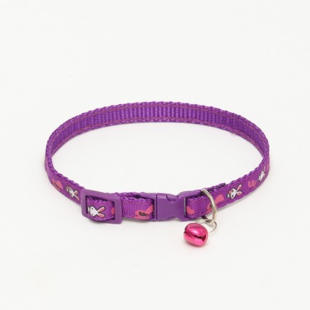 The two -layer collar with the Fastx "Bunny", 30 x 1 cm, purple-1