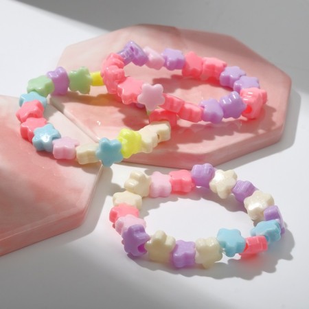 Bracelet Children's "Choselka" flowers, color mix