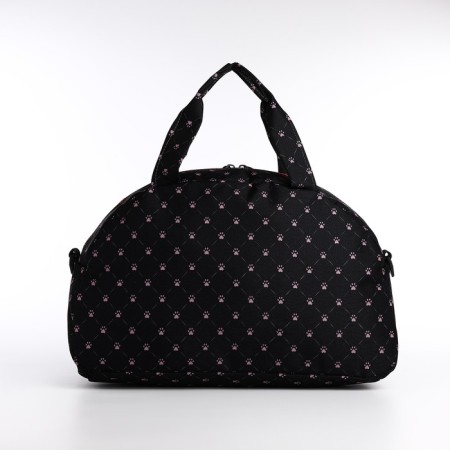 Road bag with lightning, external pocket, long belt, black color-1