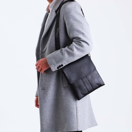 Male bag, black color-5