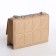 Women's bag on the valve, 22x15x6 cm, beige color