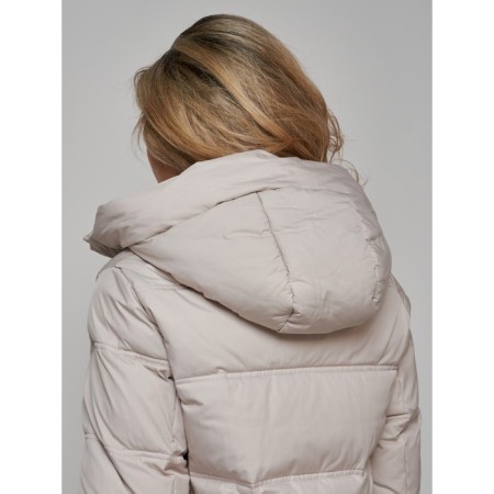 Coat insulated winter feminine, size 42, color light gray-15