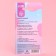 Pink clouds, 24 pcs, adhesive plates, square shape, glossy pink/beige/blue.
