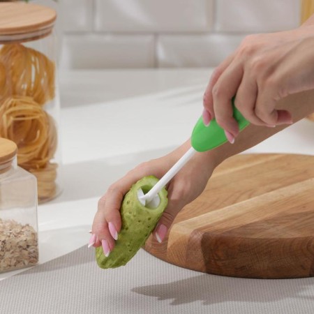 Device for stuffing vegetables Drill, 4 nozzles, green color-2