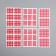 Facial tape, set, 6 sheets, pink color