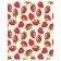 Pillow Roller "Sweet strawberries, decorative, size 16x45 cm