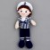 Soft toy "Doll", sailor, 30 cm