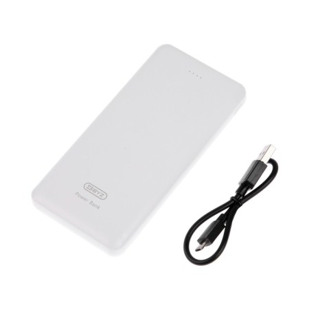 External BYZ W3, 10,000 mAh, 2 USB, 1 Type-C, 2.1 A, PD, white-8