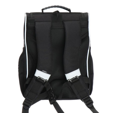 School standard, 33 x 25 x 13 cm, Grizzly, + bag for shoes, keychain, black-4
