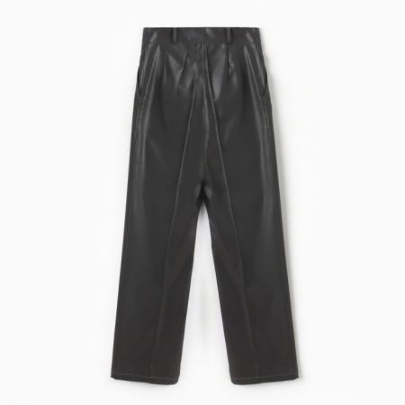 Women's pants (eco -leather) minku: eco leather graphite color, size 42-9