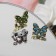 Brooch "Butterfly" mini, color mix (indivisible packing 12 pcs., Price per pcs.)