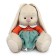 Soft toy "Bunny Mi", in a two -tone dress, 18 cm