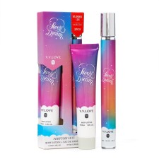 Perfume set female Lovely Dream: toilet water, 35ml + body lotion, 35ml