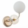 Wall lamp EVOLUCE. Sle220921-02. FORMAE. 2x5 watts, G9, 4000k, 13x15 cm, golden color