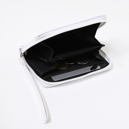 Children's wallet with lightning, white color-4