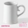 Mug Beer Ceramic Dolyana, 300 ml, 12 × 8 × 10.3 cm, white color
