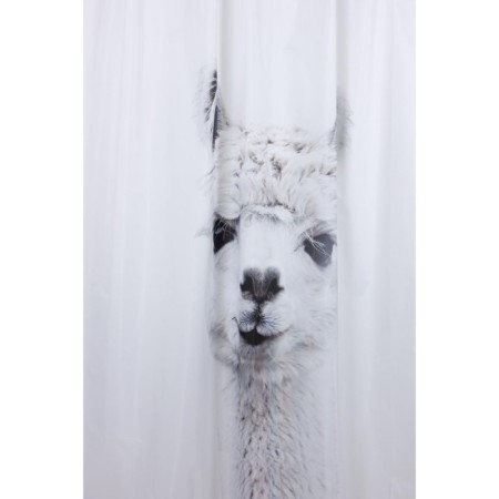 Bath curtains with Joy Home Alpaca rings, 180x200 cm-1