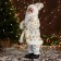Santa Claus "In the patterned caftan" Music moves his head, 43 cm, white-golden