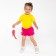 T -shirt for nursery, yellow color, height 134 cm